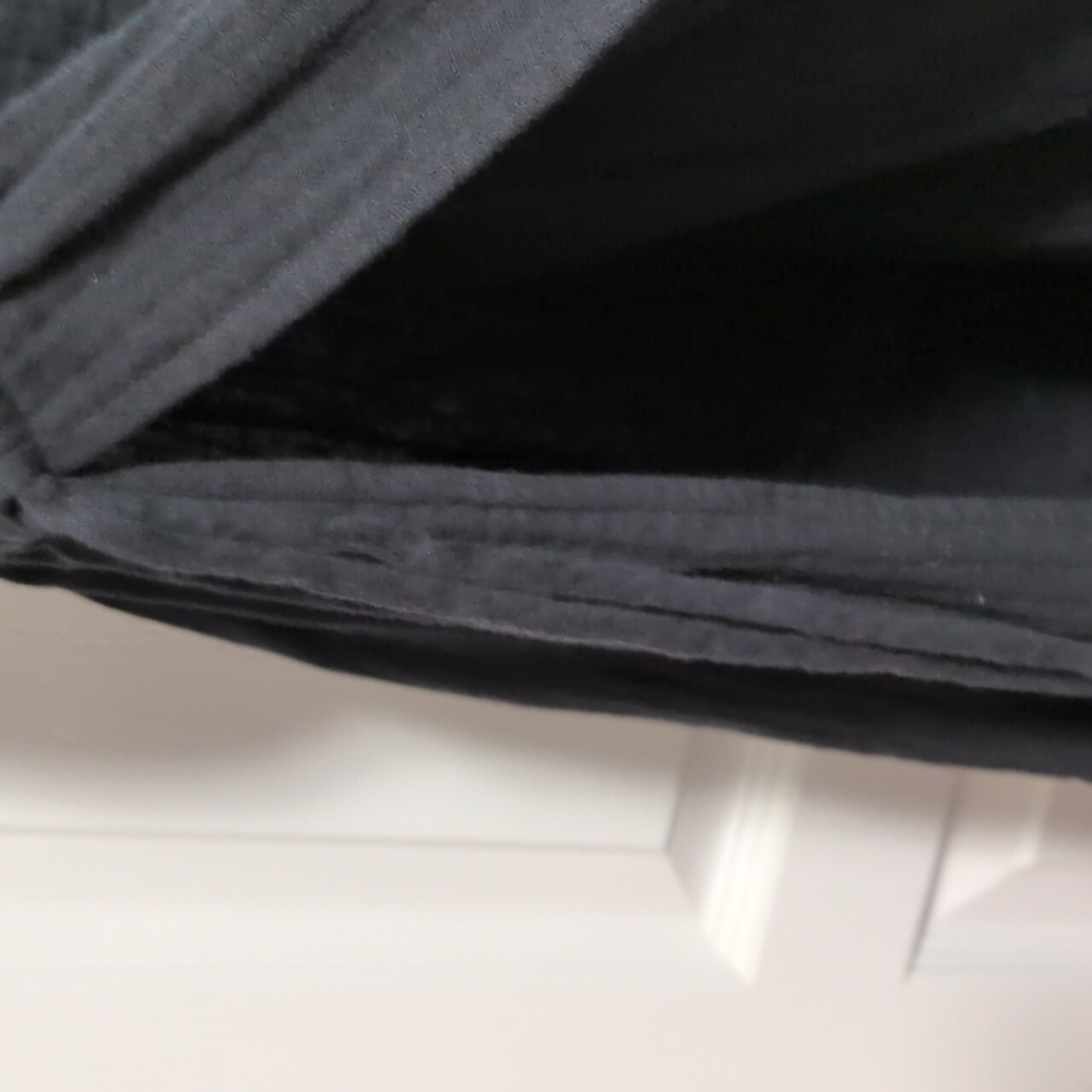 BlackLow Cut Cover Up Midi Dressy, Gauze Material - Picture 4 of 7